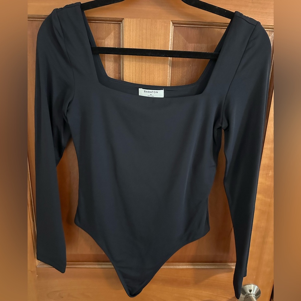 Babaton Black Long Sleeve Contour Bodysuit